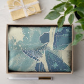 Design einer Meeresschildkröte 1 Seidenpapier (Geschenk)