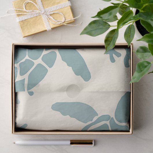 Design einer Meeresschildkröte 8 Seidenpapier (Geschenk)