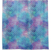 Design einer Meerjungfrau-Galaxie-Serie 9 Duschvorhang (Vorderseite)
