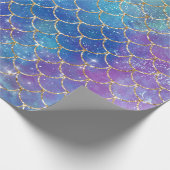 Design einer Meerjungfrau-Galaxie-Serie 9 Geschenkpapier (Ecke)