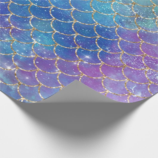 Design einer Meerjungfrau-Galaxie-Serie 9 Geschenkpapier (Ecke)