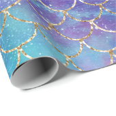 Design einer Meerjungfrau-Galaxie-Serie 9 Geschenkpapier (Rolleneckpunkt)