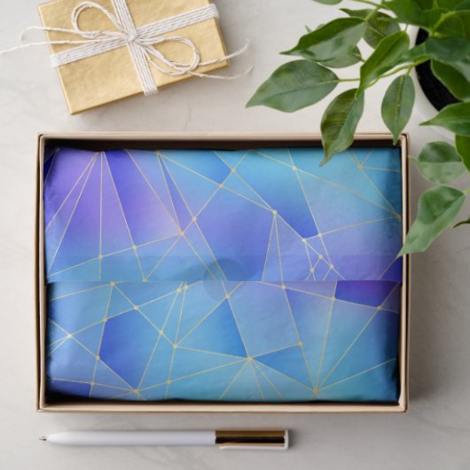 Design einer Mermaid-Kristallreihe 8 Seidenpapier (Geschenk)