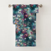 Design einer mystischen Schmetterlingsreihe 11 Badhandtuch Set (Insitu)