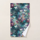 Design einer mystischen Schmetterlingsreihe 11 Badhandtuch Set (Handtuch)