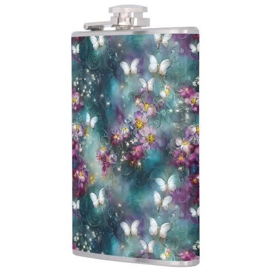 Design einer mystischen Schmetterlingsreihe 11 Flachmann (Links)