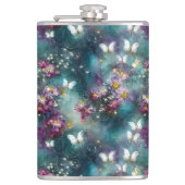 Design einer mystischen Schmetterlingsreihe 11 Flachmann (Vorderseite)