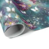 Design einer mystischen Schmetterlingsreihe 11 Geschenkpapier (Rolleneckpunkt)