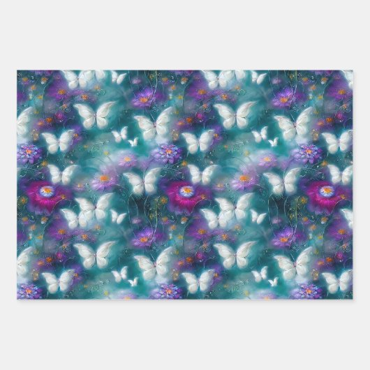 Design einer mystischen Schmetterlingsreihe 11 Geschenkpapier Set (Vorderseite 2)