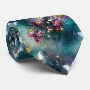 Design einer mystischen Schmetterlingsreihe 11 Krawatte