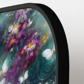 Design einer mystischen Schmetterlingsreihe 11 Pickleball Schläger (Linke Seite)