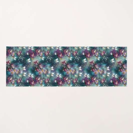 Design einer mystischen Schmetterlingsreihe 11 Yogamatte (Vorderseite (Horizontal))