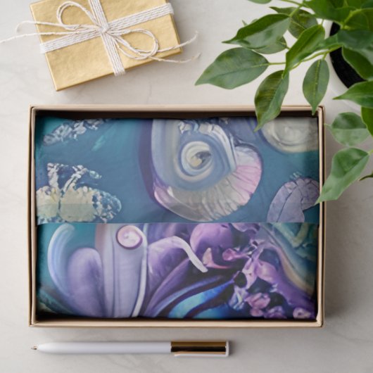 Design einer mystischen Schmetterlingsreihe 15 Seidenpapier (Geschenk)