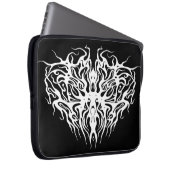 Design eines Abstrakt-gebrochenen Herzstamms Laptopschutzhülle (Vorne Rechts)