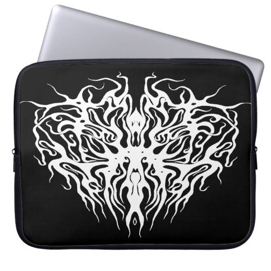 Design eines Abstrakt-gebrochenen Herzstamms Laptopschutzhülle (Vorderseite)