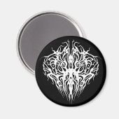 Design eines Abstrakt-gebrochenen Herzstamms Magnet (Vorderseite/Rückseite)