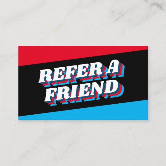 Design eines Funky-Schriftartes, Retro-Style-Refer Begleitkarte (Vorderseite)