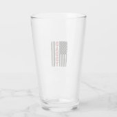 Design eines gestressten Daddy American Flag-Shirt Glas (Rückseite)
