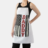 Design eines gestressten Daddy American Flag-Shirt Schürze (InSitu)