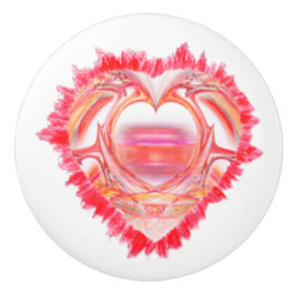 Design eines Herzstückes Keramikknauf