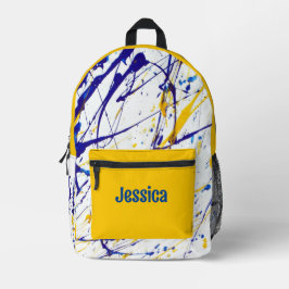 Design eines künstlerischen Spritzers Bedruckter Rucksack