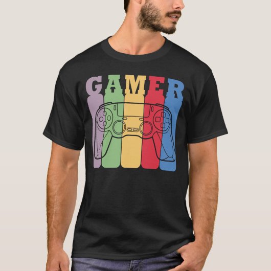 Design eines Retro-Game-Controllers T-Shirt (Vorderseite)