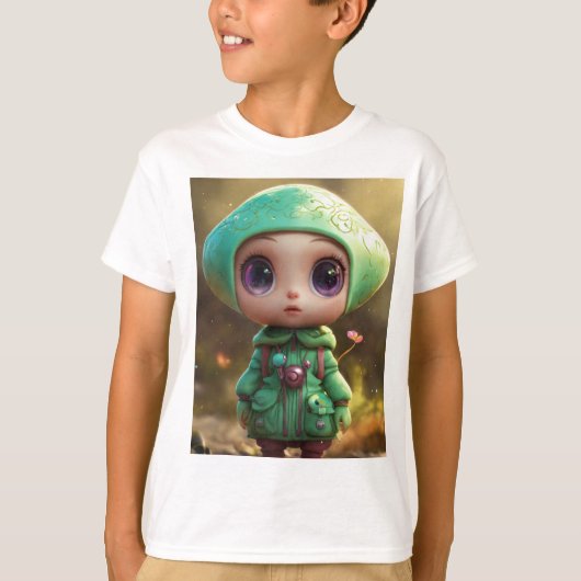 Design eines Whimsical Mushroom-T - Shirt (Vorderseite)