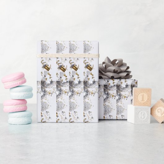 Design elegante e raffinato geschenkpapier (Babyparty)