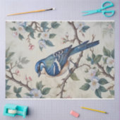 Design-Entsprechung für Vintages Frühjahr-Bluebird Seidenpapier (Basteln)