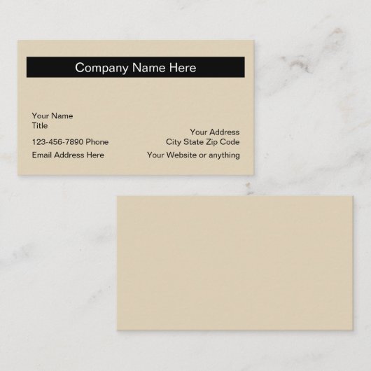 Design-Entwurf Visitenkarte (Vorne/Hinten)