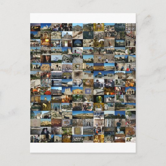 Design Exclusivo 100 Faces de Jerusalém Postkarte (Vorderseite)