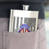 Design-Flag für Dagger der Im Flugzeug Abteilung 8 Flachmann (Beispiel)