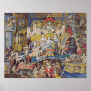 Design for a Fan, possibly for Madame de Montespan Poster