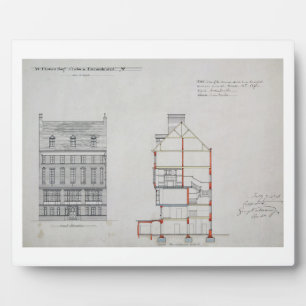 Design for a house for W. Flower Esq, Chelsea Emba Fotoplatte