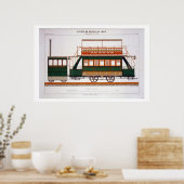 Design for a Steam Tram, plate 126 from 'The Indus Poster (Küche)
