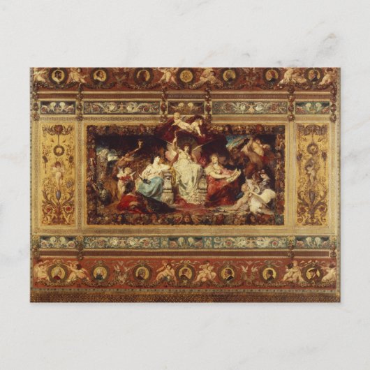 Design for the curtain at the Dresden opera Postkarte (Vorderseite)