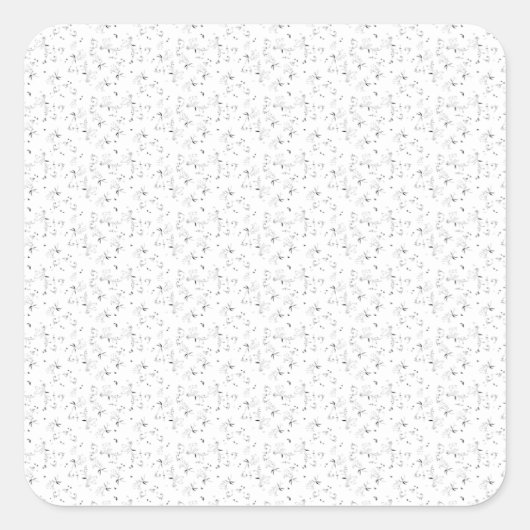 Design Forty Nine Quadratischer Aufkleber (Vorderseite)