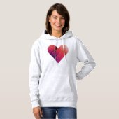 Design Frauen an der Red Heart Front Hoodie (Vorne ganz)