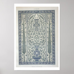 Design from Mosque of Ibrahym Agha, from 'Arab Art Poster