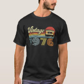 Design für 1976 Geschenk Retro Männer Frauen präse T-Shirt (Vorderseite)
