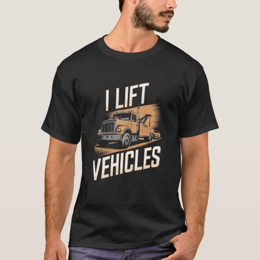 Design für Abschleppwagenfahrer T-Shirt (Vorderseite)