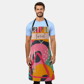 Design für abstrakte geometrische Monogrammnamen Schürze (Getragen)