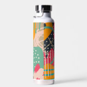 Design für abstrakte geometrische Monogrammnamen Trinkflasche (Rechts)