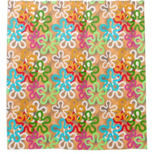 Design für afrikanische Ankara-Muster Duschvorhang (Vorderseite)