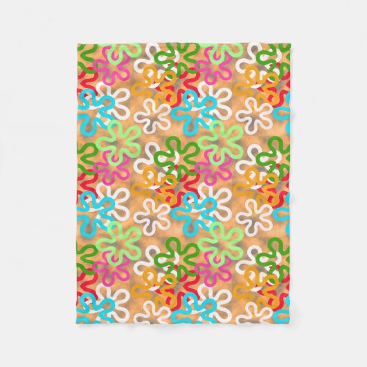 Design für afrikanische Ankara-Muster Fleecedecke (Vorderseite)