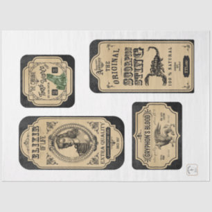 Design für Apotheke und Tränke der Serie 3 Seidenpapier