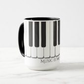 Design für benutzerdefinierte Textebony- und Elfen Tasse (Vorderseite Links)