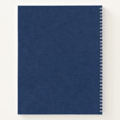 Design für benutzerdefiniertes Notebook Blue Jeans Notizblock (Rückseite)