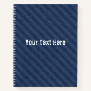 Design für benutzerdefiniertes Notebook Blue Jeans Notizblock