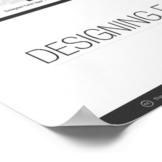 Design für Benutzerfreundlichkeit Poster (Ecke)